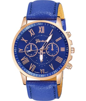 DECLASSE Blue Leather Analog Men's Watch