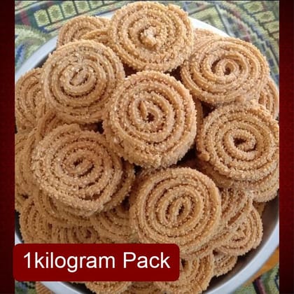 Samarth Bhajani Chakli (1 Kg) | Premium Crunchy Snack | Family Party Pack