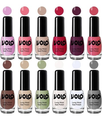 VOLO Best Affordable FullYear Collection Nail Polish Combo 12 Pcs Multi Glossy 60 mL