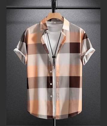 AAPSKA Poly Cotton Regular Fit Printed Half Sleeves Men's Casual Shirt - Multi ( Pack of 1 )