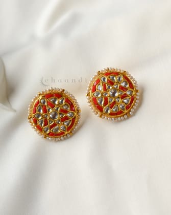 Gold Polish Silver Earrings CHE2095