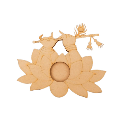 Dbeautify's DIY Lotus with Flute MDF Tea Light Holder