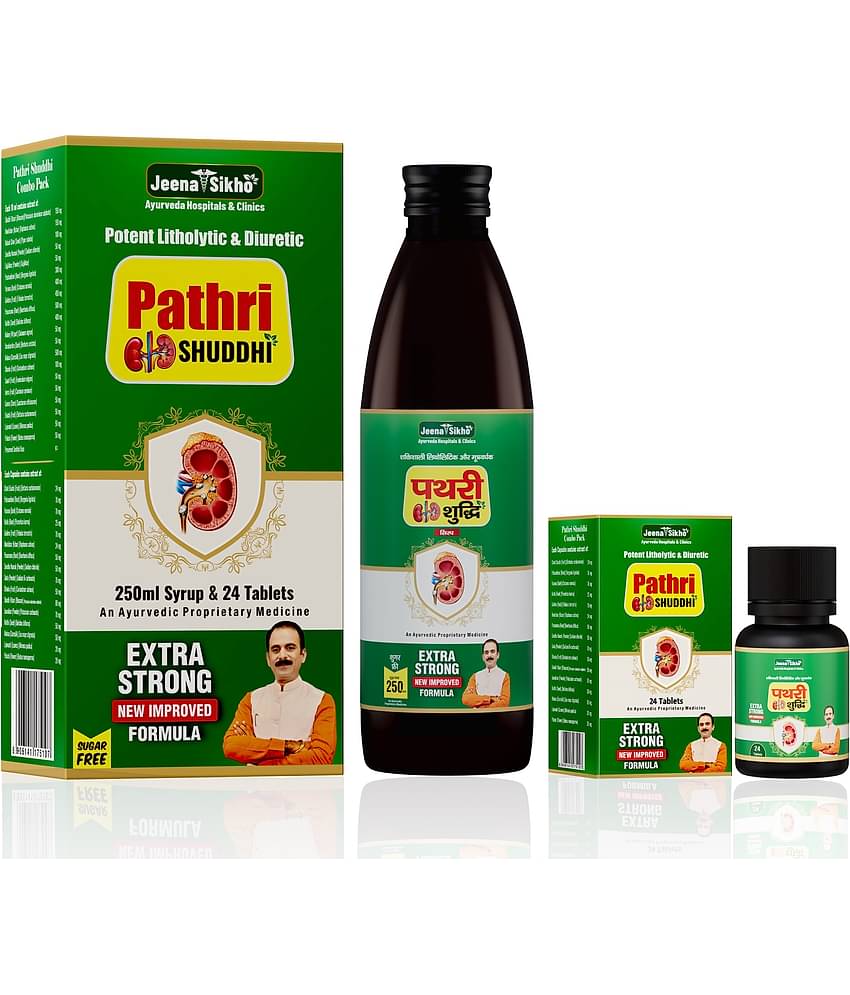 Jeena Sikho Pathri Shuddhi Combo Pack | Sugar-Free 250ml + 24 Tablets