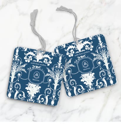 Ornateo Gift Tag-Navy