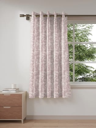 DDECOR - 100% PolyesterPlain And Texture PatternWindow 5 Ft|135 CM X 160 CM| - Purple