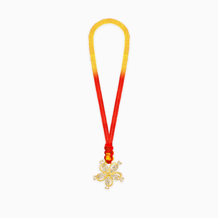 Golden Blossom Lumba Rakhi