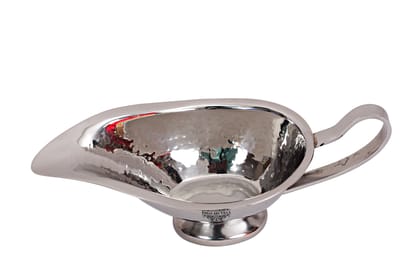 Indian Art Villa Steel Sauce/Gravy Boat|Serving Gravy, Available in different Size-Small / 2