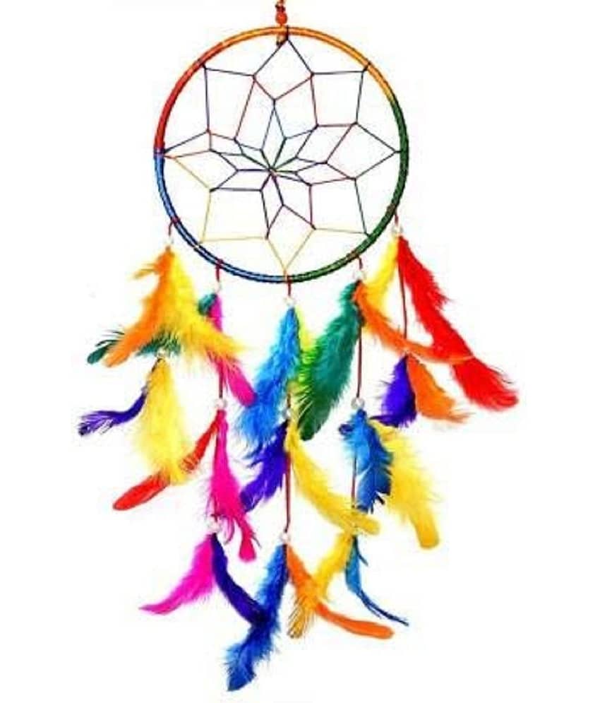 PAYSTORE Dreamcatcher Wall Hanging for Home Decor Multi Colour