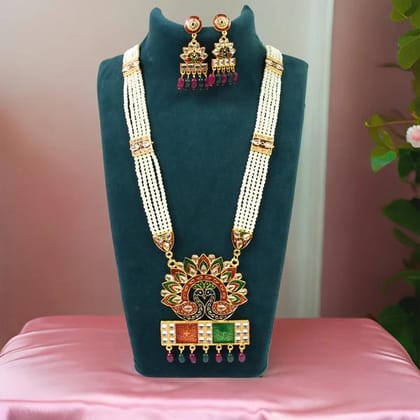 JSMorison Rani Har  Timeless Pearl Necklace for Women, Classic Indian Jewelry