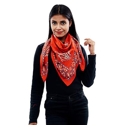 Eri Silk Printed Scarf Yellow Eri Silk Printed Scarf Yellow