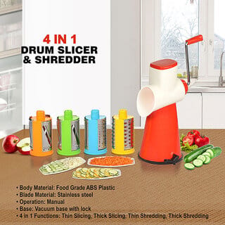 UnV 4 in 1 Drum Slicer Shredder