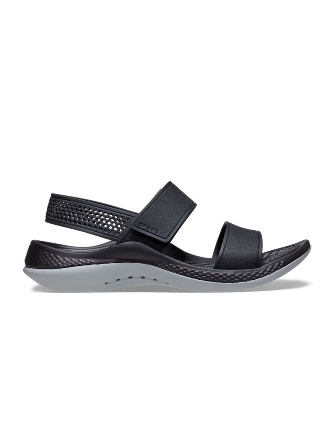 Crocs Ladies Literide 360 Sandal W-W6 / Black/Light Grey