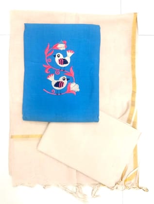 Elegant Mangalagiri Cotton Dress Material