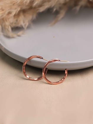 Daily Brass Hoops (Anti Tarnish)-copper