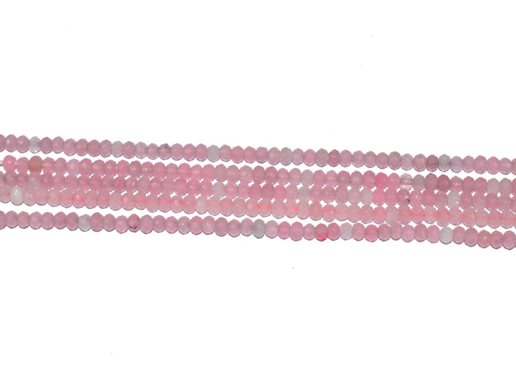 Gemstone Faceted Roundel Agate Loose Beads , 3X4 MM , FDB-047-Per String of Approx 115 PCS / 3X4 MM