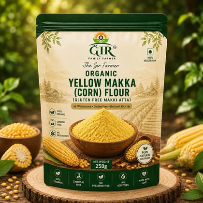 Organic Yellow Corn Flour | Gluten Free Makki Atta