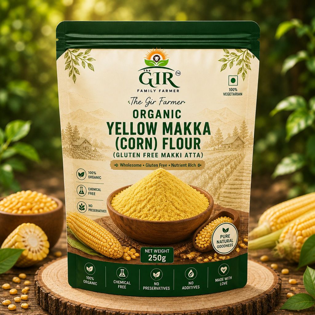 Organic Yellow Corn Flour | Gluten Free Makki Atta