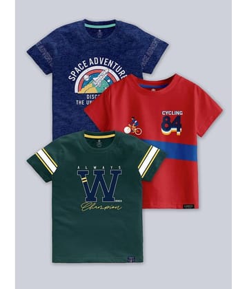 CODEZ Pack of 2 Boys Cotton Blend T-Shirt ( Multicolor )