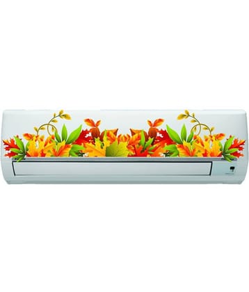 Decor Villa Yellow vintage flower Floral Sticker ( 17 x 91 cms )