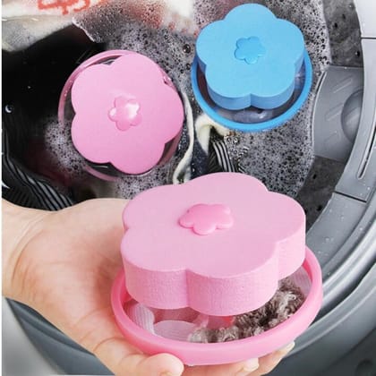 Washing Machine Floating Filter Lint Mesh Bag Net Pouch Hair / Lint Catcher (Pack of 2)