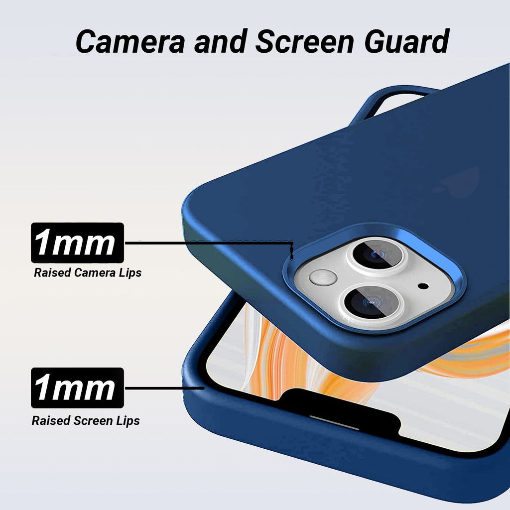 LIRAMARK Liquid Silicone Soft Back Cover Case for Apple iPhone 13 Mini (6.1 Inch)