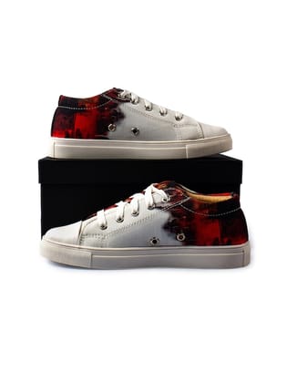 Women Sweat Absorption Lightweight Abrasion Slip Resistant Canvas Sneakers