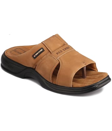 Red Chief Rust Men's Leather Slipper