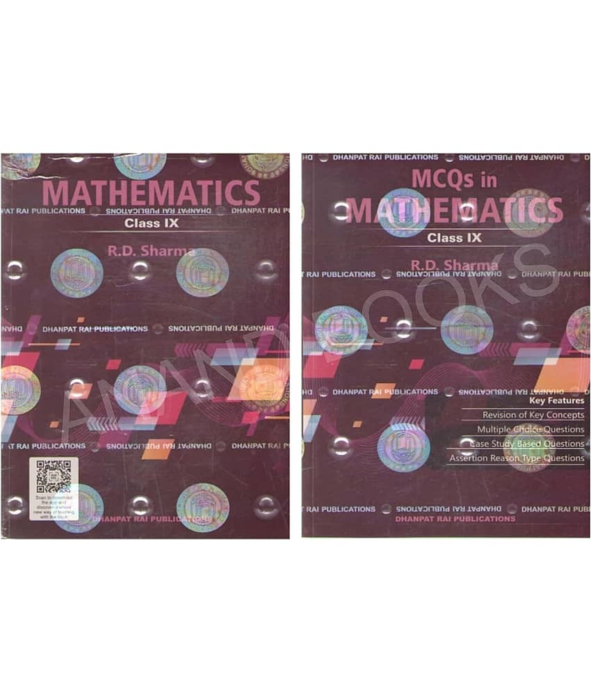 R D Sharma Mathematics Class 9 with MCQ in Mathematics - CBSE Examination 2025-2026 Paperback – 1 January 2025
