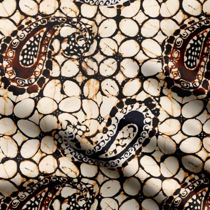 Designer Paisley in Ovals-Cotton