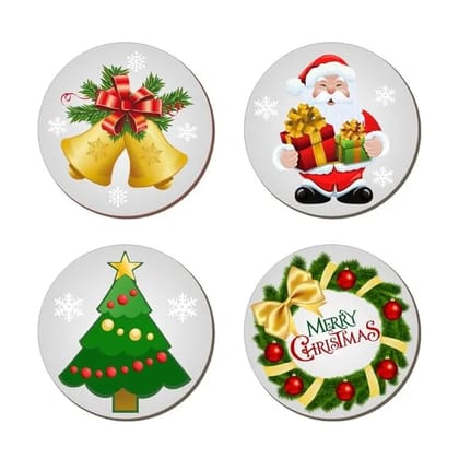 Bindian Printed MDF Wooden Kitchen Fridge Magnets, Set of 4, for Women, Girls, Housewives (Color 3) Bindian Printed MDF Wooden Kitchen Fridge Magnets, Set of 4, for Women, Girls, Housewives (Color 3)