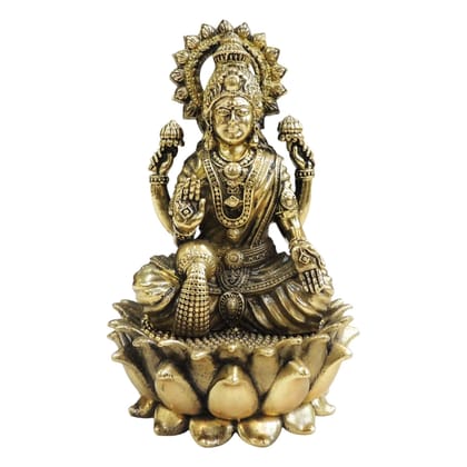 Premium Brass Laxmi Ji God Statue for Mandir, Vastu & Gifting, Height : 4 Inch (BSMAS1848 L)
