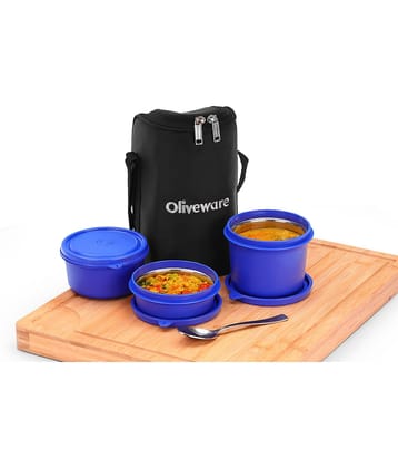Oliveware Boss Pro Stainless Steel Lunch Box 3 Container (Pack of 1)