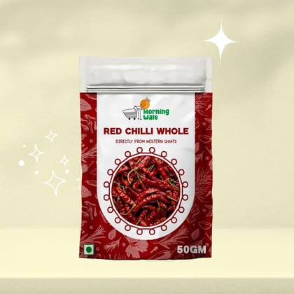 Morning Wale Whole Red Chilli (90g) | Sabut Lal Mirch | Dried Hot Peppers for Tempering (Tadka)