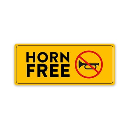 Horn Free Car Bumper Sticker Horn Free Car Bumper Sticker