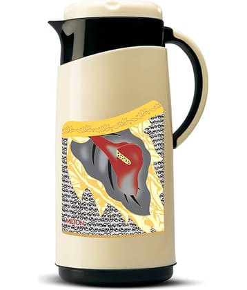 Milton Viva Tuff 1500 Insulated Inner Stainless Steel Jug, 1.35 Litre, 1 Piece, Black | BPA Free | Hot and Cold | Easy to Carry | Leak Proof | Tea Jug | Coffee Jug | Water Jug | Hot Beverages