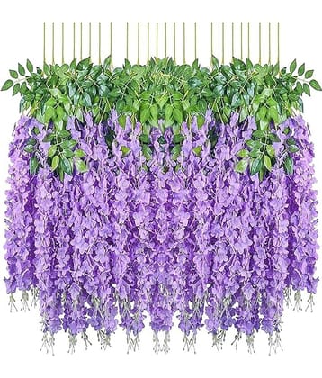 RealPBR - Purple Wild Artificial Flower ( Pack of 4 )