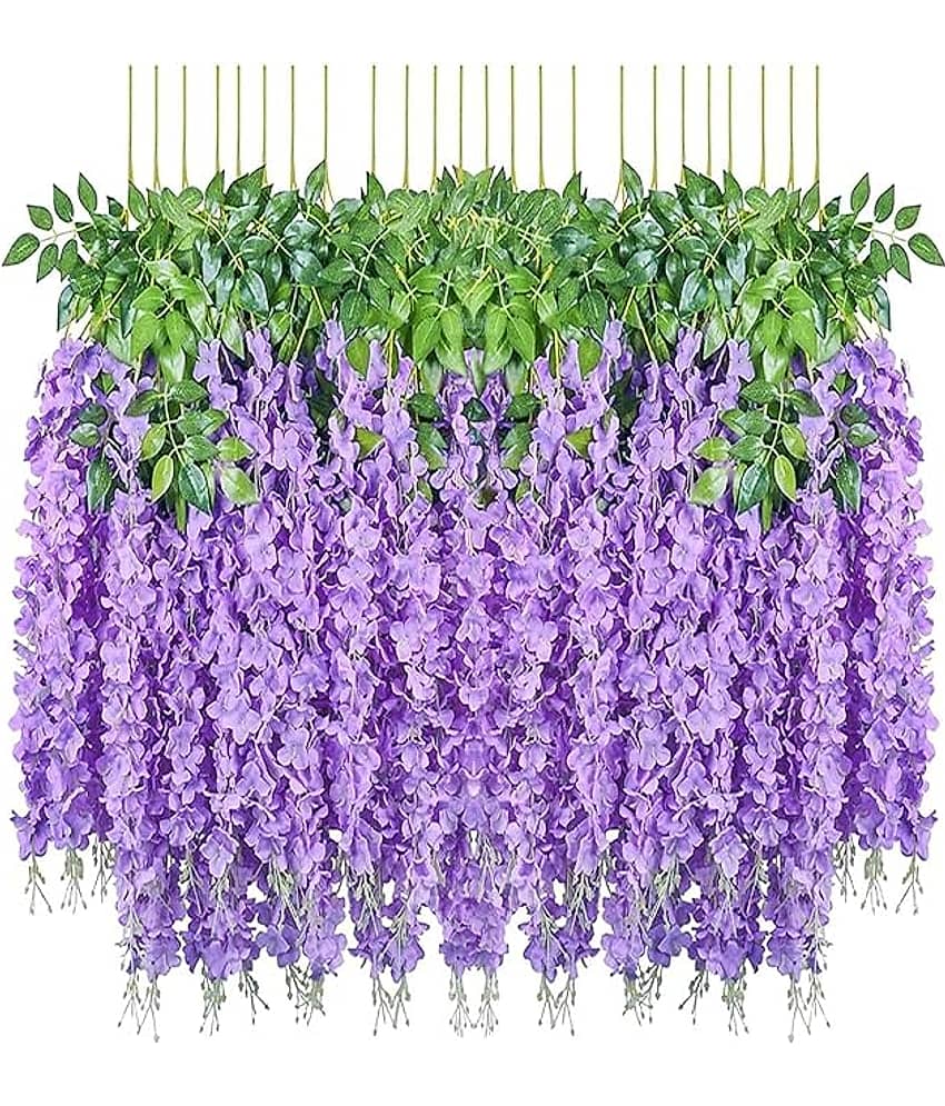 RealPBR - Purple Wild Artificial Flower ( Pack of 4 )