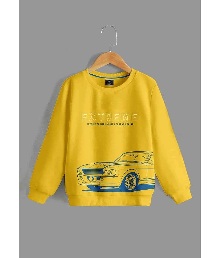 CODEZ Pack of 1 Boys Fleece Sweatshirt ( Yellow )