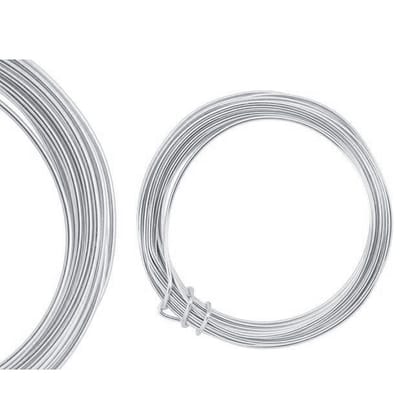 (BWIRE-015) Silver Plated Brass Craft Wire, 16 Gauge Thick (0.37 mm)-Per Packet of 100 Gram (125 Metar) / 28 Guage