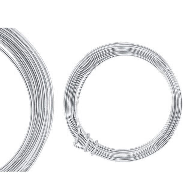 (BWIRE-015) Silver Plated Brass Craft Wire, 16 Gauge Thick (0.37 mm)-Per Packet of 100 Gram (125 Metar) / 28 Guage