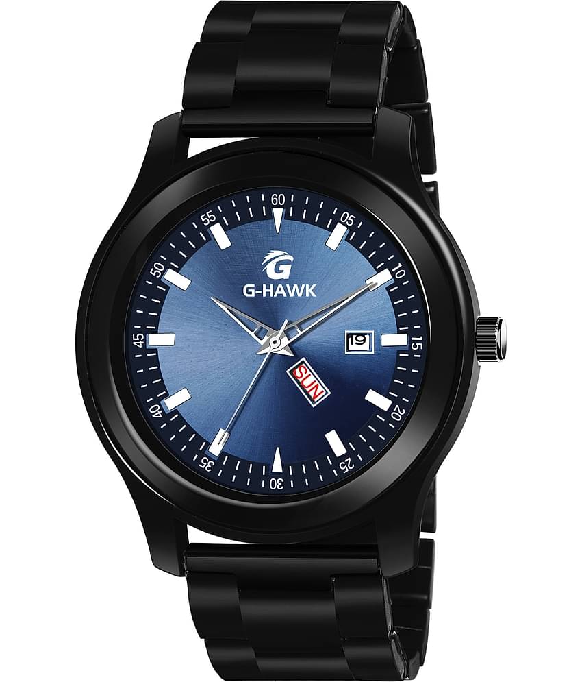 PIRASO Black Stainless Steel Analog Men's Watch