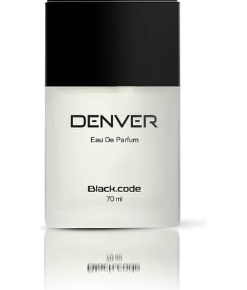 DENVER Black Code Perfume Premium & Long Lasting Eau de Parfum For Men 70 ml (Pack of 1)