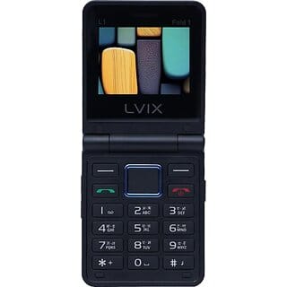 Lvix L1 Fold 1 (Dual Sim, 6.1 Cm (2.4 Inch) Display, 1000 Mah Battery, Blue)