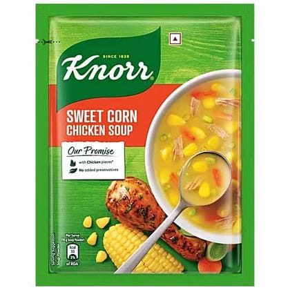 Knorr Sweet Corn Chicken Soup - No Added Preservatives, 40 g