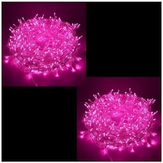 DAYBETTER Pink 15M Decorative Ladi, Rice, String Led Light Pixel ( Pack of 2 )