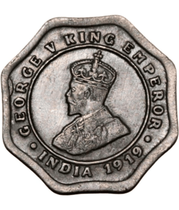 skonline - 4 ANNAS 1919 OR 1920 GEORGE V KING 1 Numismatic Coins