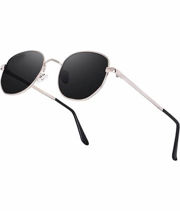 Elligator Silver Rectangular Sunglasses ( Pack of 1 )