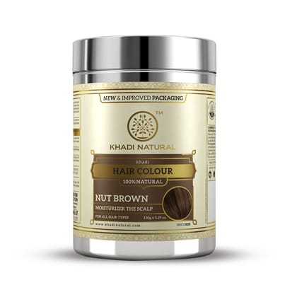 Khadi Natural Nut Brown Henna & Hazel Hair Color - 150gm