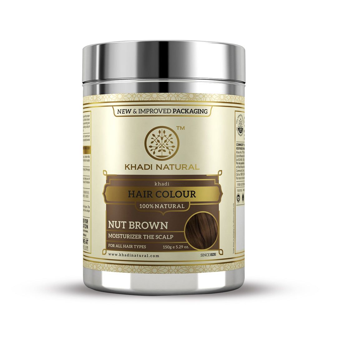 Khadi Natural Nut Brown Henna & Hazel Hair Color - 150gm