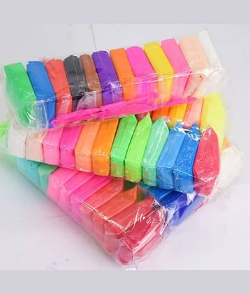 Freedy (Pack of 12) Air Dry Clay, Colorful Children Soft Clay, Creative Art Crafts, Gifts for Kids-Multi Color. Non-Toxic Modeling Magic Fluffy Foam Bouncing Clay Putty Kit for Kids with Tools